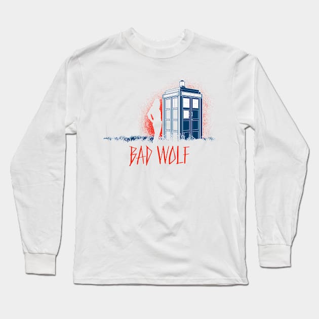 Bad Wolf Long Sleeve T-Shirt by mannypdesign